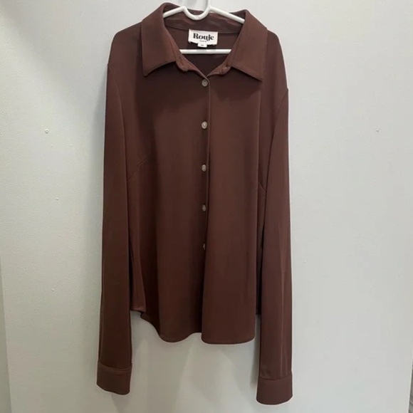 Rouje Paris Palmyre Top Brown Size EU 36 - Picture 4 of 10